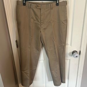 Perry Ellis Portfolio Mens Dress Pants Khaki Size 38x30